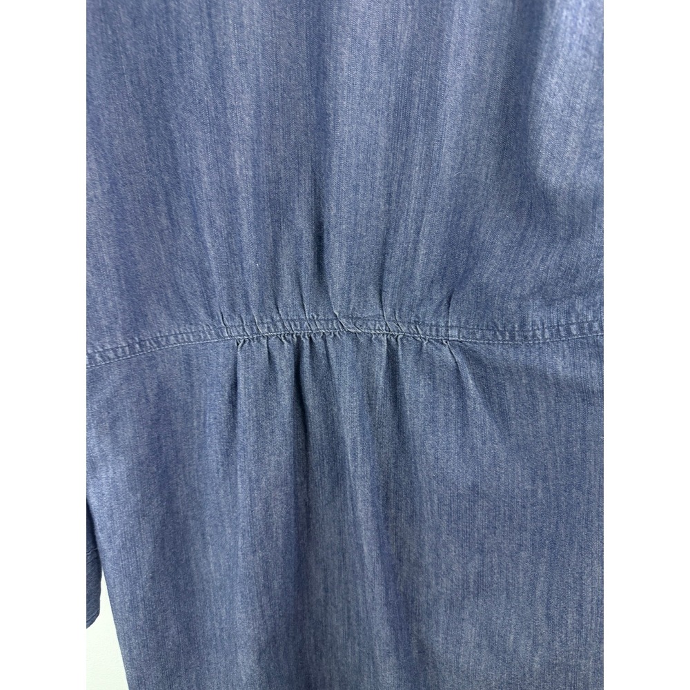 Style & Co Women's Denim Shirt Dress Button Front Roll Tab Sleeves Sz M‎ Casual - Picture 11 of 11